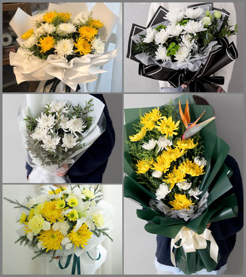贵州毕节市金沙县平坝乡白事花束代送
